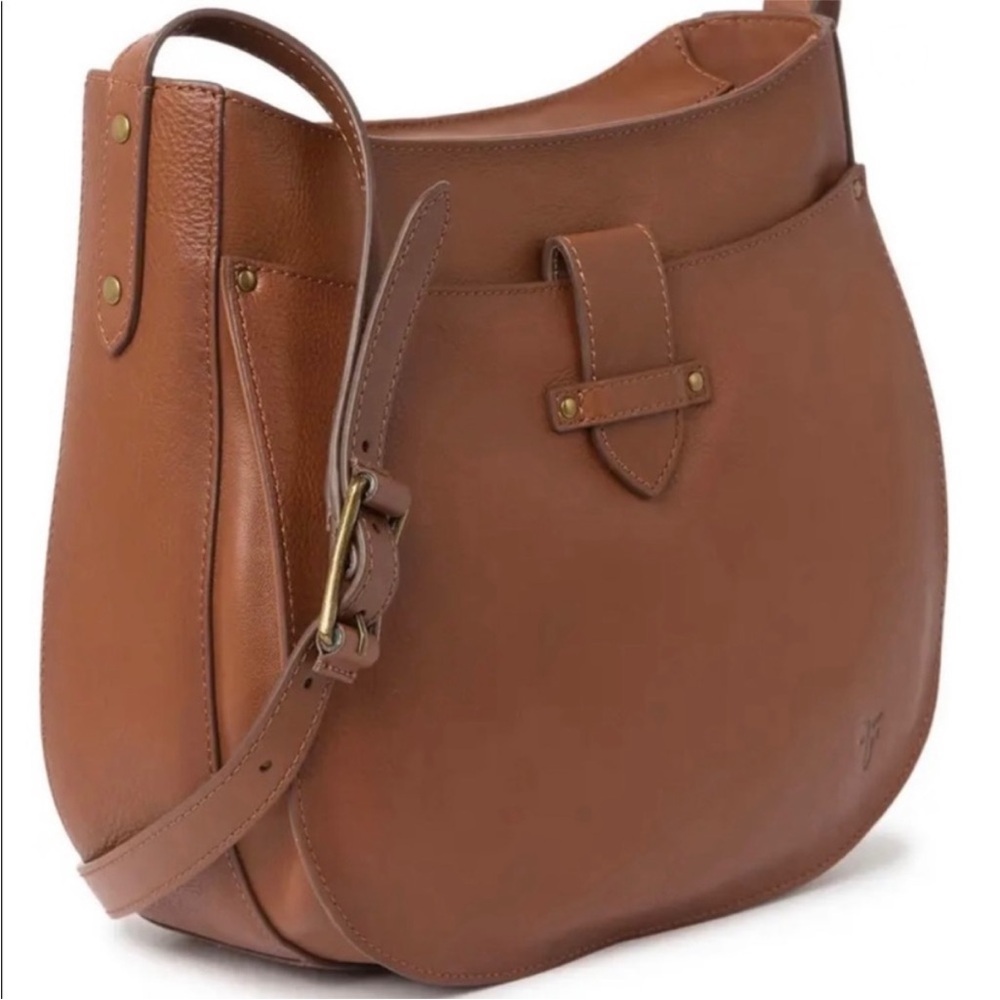 FRYE Olivia Crossbody Bag in Cognac